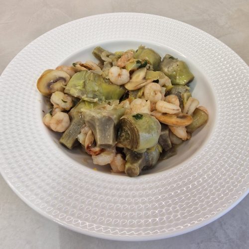 guiso-alcachofas-gambas